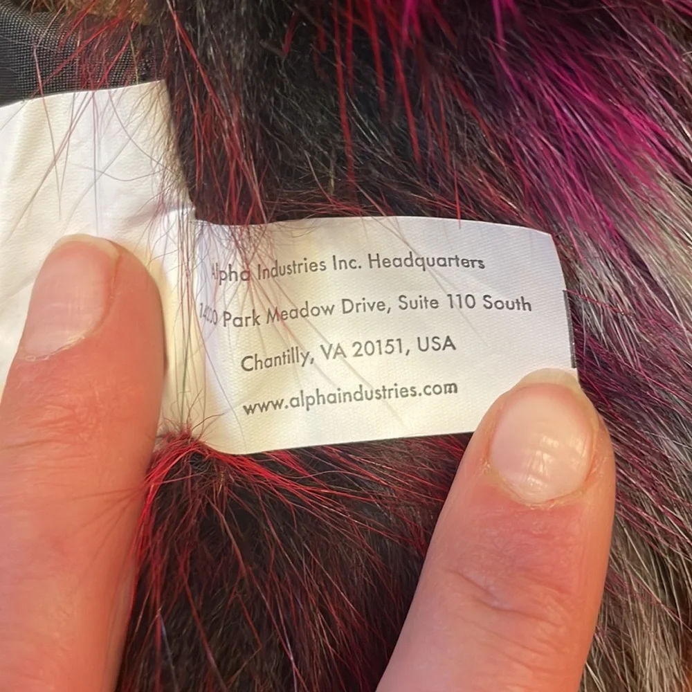 ONE OF A KIND! Alpha Industries Year of the Rooster fur bomber jacket - Picture 15 of 17